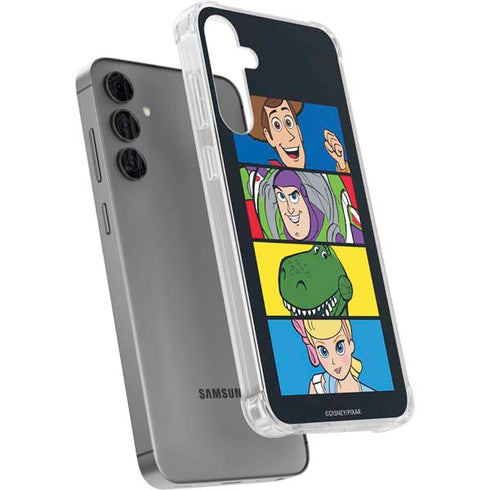 Disney Toy Story Character Grid Galaxy S24 Plus Clear Case